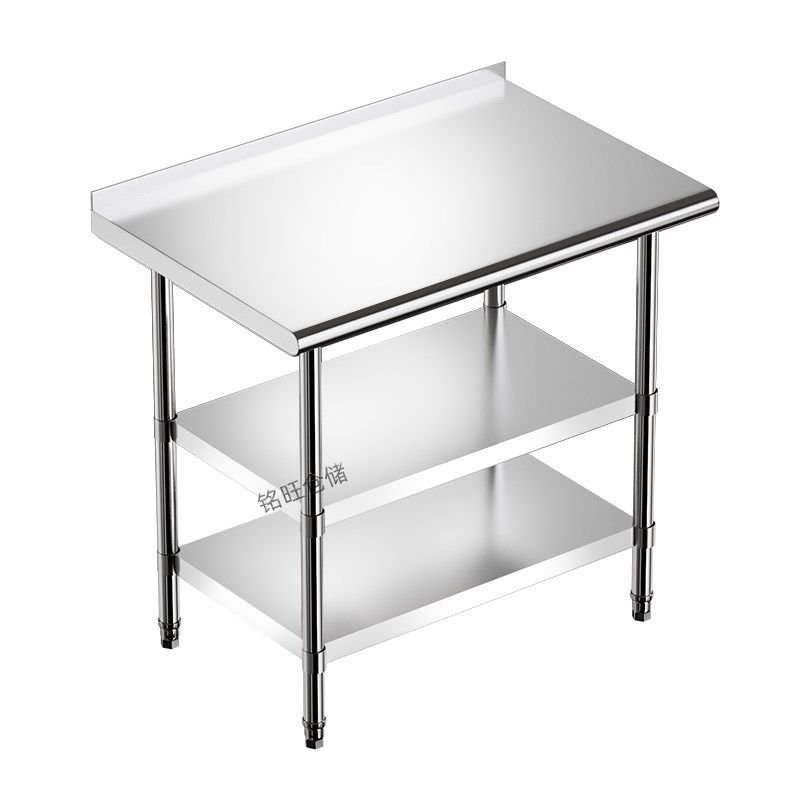不锈钢加厚操作台家用厨房多层工作台饭店带挡板切菜桌快递打包台,家装主材,商用厨房操作台/工作台,淘宝优惠券,粉丝福利购,淘宝优惠卷