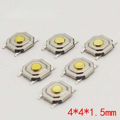 100PC/Lot SMD 4*4*1.5MM 4X4X1.5MM Tactile Tact Push XButton