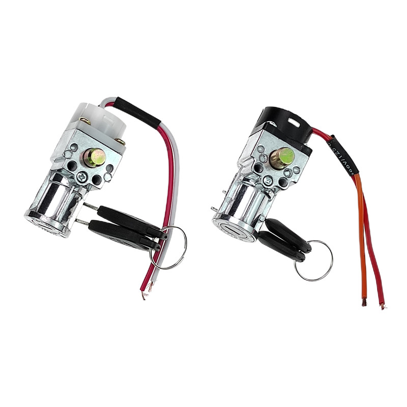 锂电池防盗锁代驾锂电车电池锁折叠车电池盒锁开电可拔钥匙款