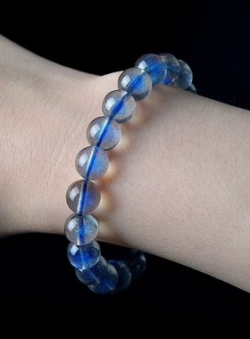 Natural gray moonstone hand collection level ice labradorite