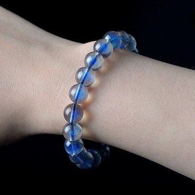 Natural gray moonstone hand collection level ice labradorite