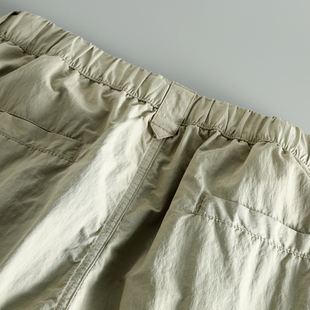 夏季 薄款 宽松速干透气机能休闲裤 男士 出口日本 腰带长裤 MAROLIO