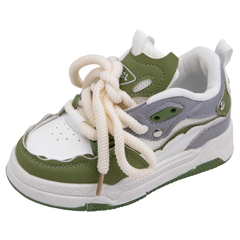 儿童板鞋低帮2024春秋新款男童鞋子女童运动鞋小白鞋德训鞋休闲潮