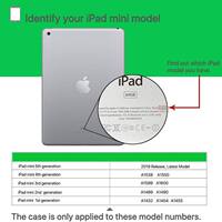 Case cover For iPad mini 1 2 3 4 5 models A1432 A1489 A1599 thumbnail 8