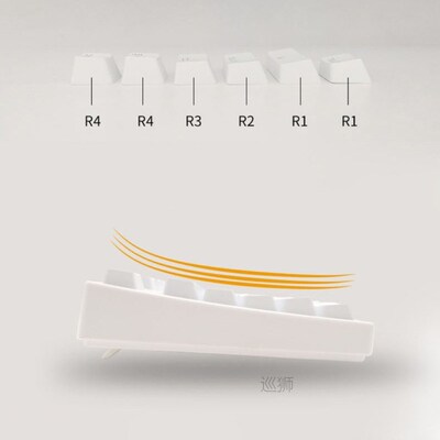 Mechanical Keyboard 104 Doubleshot ABS Spacebar Keycaps Blan