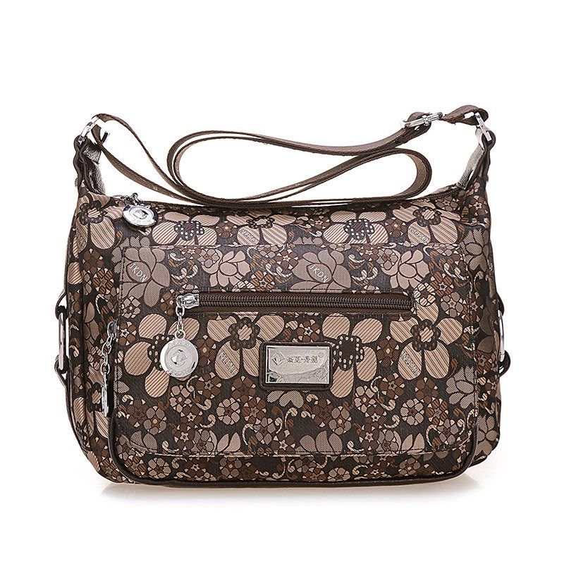 中老年妈妈女包斜挎帆布包单肩包夏季旅行单肩包牛津纺斜挎女包包