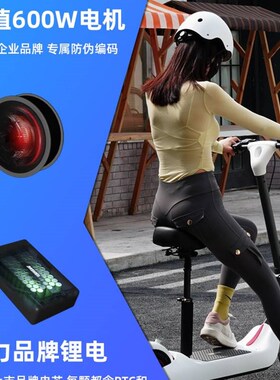 Bremer折叠电动滑板车坐骑电动车成人两轮电瓶车锂电池轻便小型车