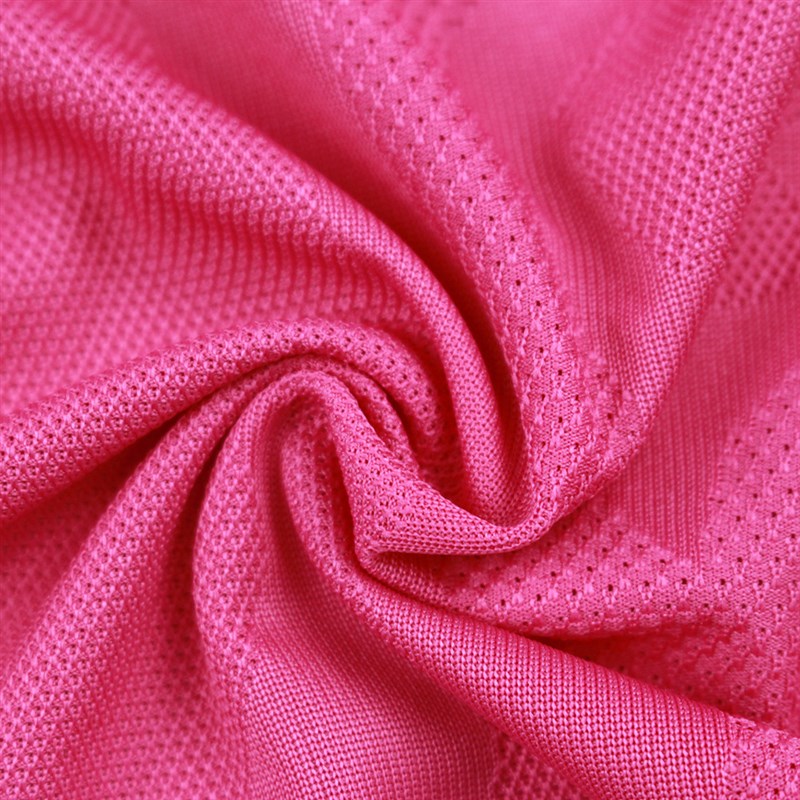 涤氨移圈提花罗纹弹力拉架紧身T恤运动服针织面料花型