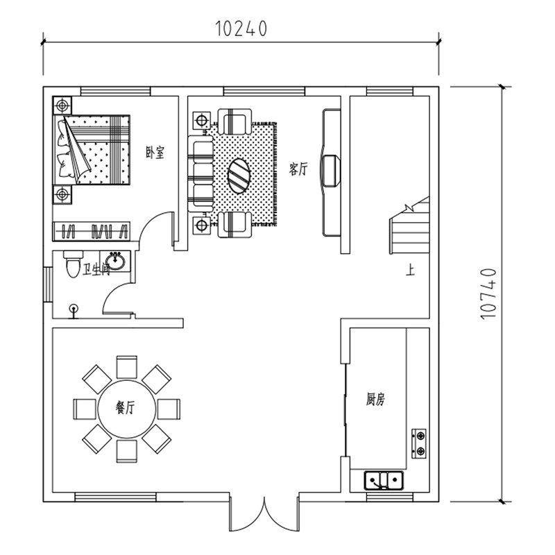 三层半简欧新农村自建o房别墅设计图纸建筑结构施工图水电b1209
