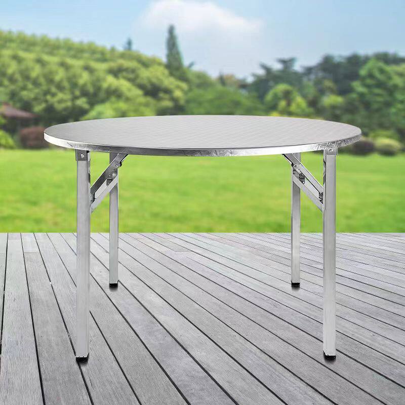 304不锈钢转盘圆桌折叠桌子凳子圆形烧烤摆摊排档大圆桌食堂餐桌,住宅家具,不锈钢/PVC餐桌,淘宝优惠券,粉丝福利购,淘宝优惠卷