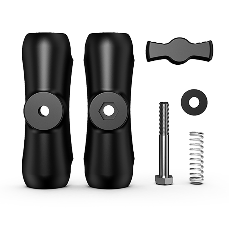 球头连杆手机夹片支架25mm17摩托车车载转接底座15延长杆配件防盗