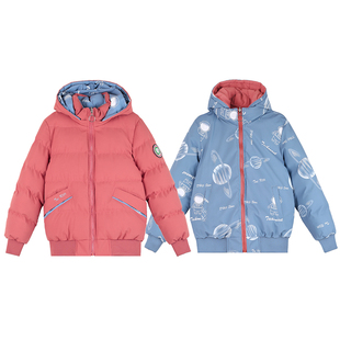 两面穿绿色羽绒棉服女短款2022年冬季新款女士小棉袄加厚外套棉衣