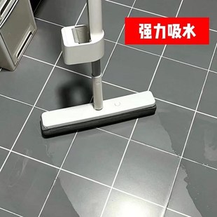 家用卫生间V浴室吸水地拖 简简风百货海棉拖把胶棉免手洗2025新款