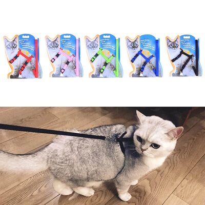 极速Cats Harness And Leash For Adjustable Pet Traction Harne