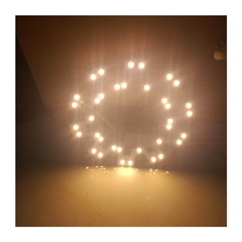 暖光led灯带led吸顶灯灯芯改造灯板灯盘灯珠圆形家用超亮灯条贴片