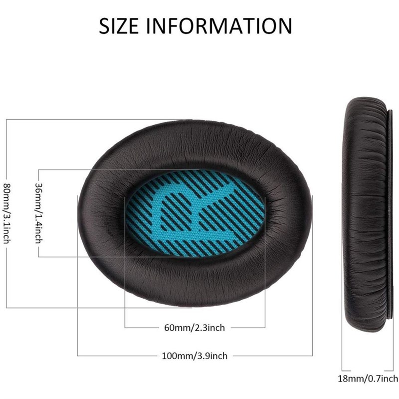 Replacement Ear Pads Cushion for Bose QC35 QuietComfort Qui