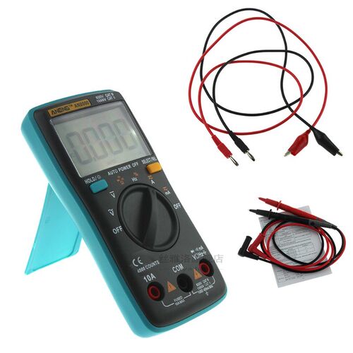 Electric Digital Multimeter 4000 Counts Backlight AC/DC Amme