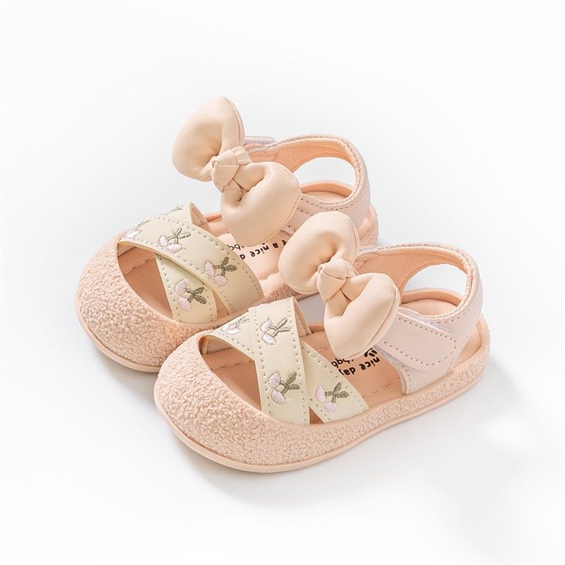 女宝宝凉鞋夏季0一1-3岁婴儿童鞋子八九十个月学步鞋防滑包头软底,童鞋/婴儿鞋/亲子鞋,学步鞋,淘宝优惠券,粉丝福利购,淘宝优惠卷