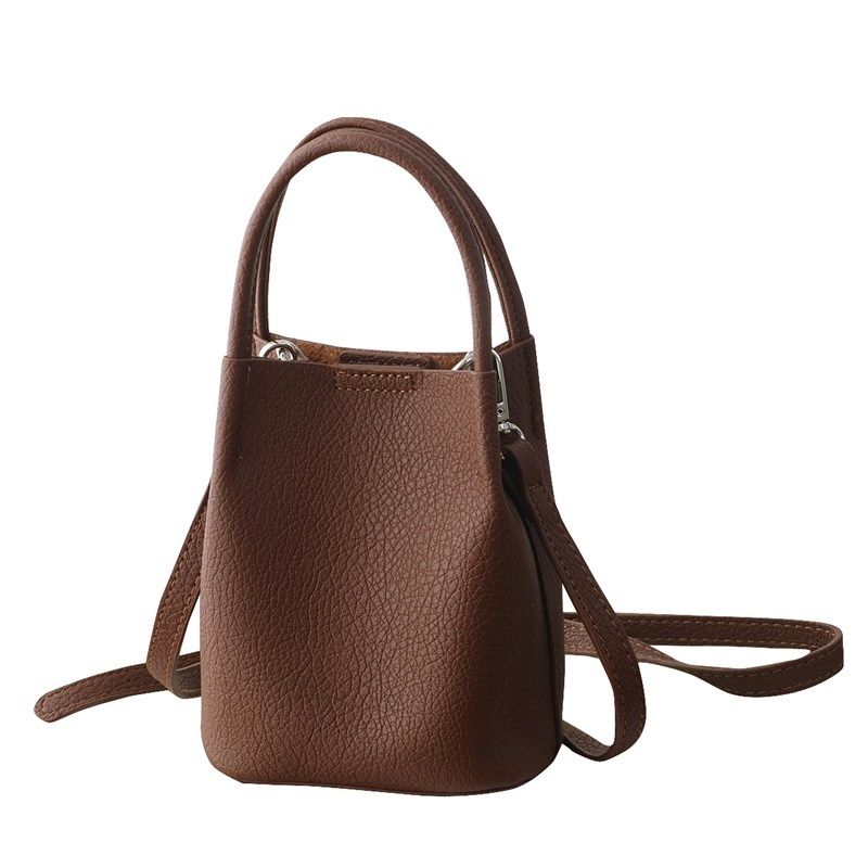 韩国休闲软皮迷你水桶包简约百搭文艺手提包单肩斜挎小包手拎包女,箱包皮具/热销女包/男包,水桶包,淘宝优惠券,粉丝福利购,淘宝优惠卷