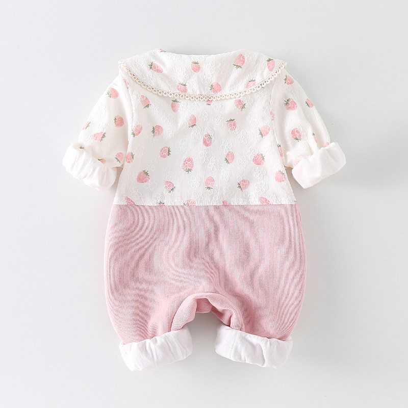 新品新款婴儿春装女宝宝衣服春秋连体衣外出外套公主春季超萌纯棉