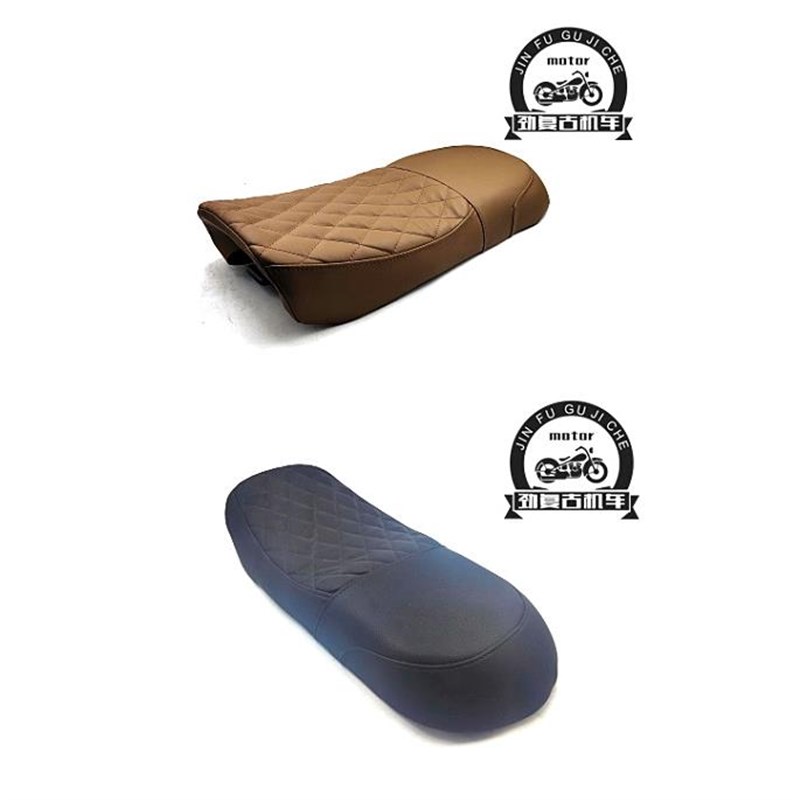 适用于宗申Week8复古改装坐垫座垫 新潮版机车座椅鞍座后扶手尾翼