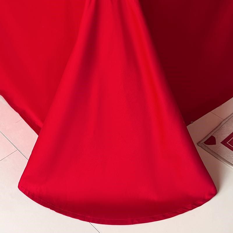 新中式红色四件套高级感婚嫁喜被婚庆喜刺绣被套结婚床上用品,床上用品,婚庆床品套件,淘宝优惠券,粉丝福利购,淘宝优惠卷