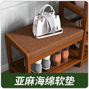 多功能置物换鞋 架门口可坐式 子收纳架家用室内宿舍鞋 简易多层鞋