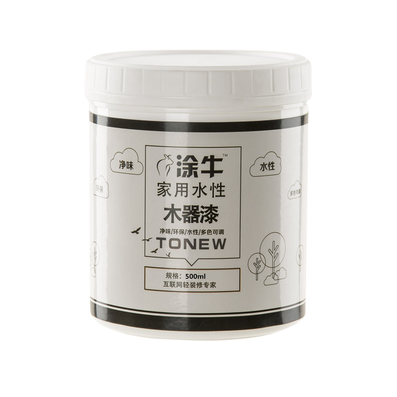 速发水性木器漆白色 旧家具翻新改色漆 木门家用油漆木头自刷防水