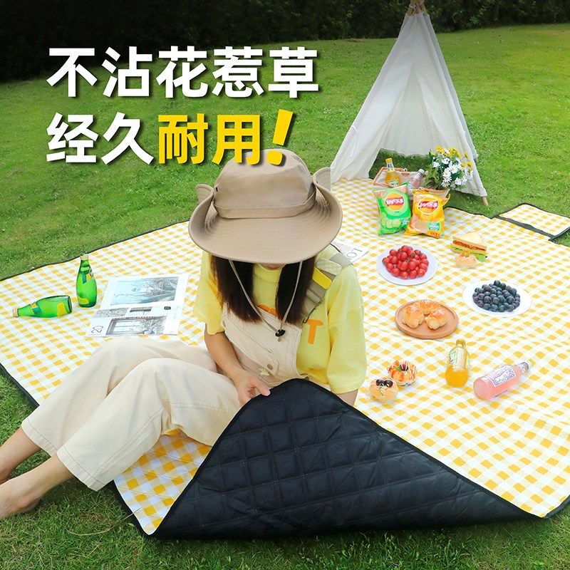 野餐垫防潮垫加厚户外露营帐篷内垫子春游野炊草坪防水便携沙滩垫,户外/登山/野营/旅行用品,防潮垫,淘宝优惠券,粉丝福利购,淘宝优惠卷