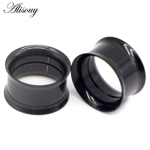 小众高货2pcs Surgical Steel Screw fit Ear Flesh Tunnel Plugs