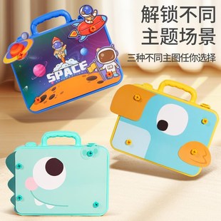 儿童拧螺丝钉组装 工具箱3到6岁宝宝益智动手电钻修理玩具男孩 拼装