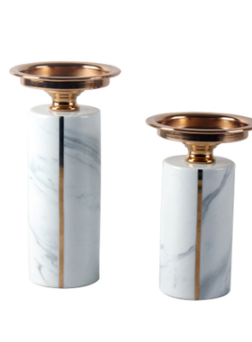 工厂销Modern minimalist neoclassicaEl ceramic metal marbling