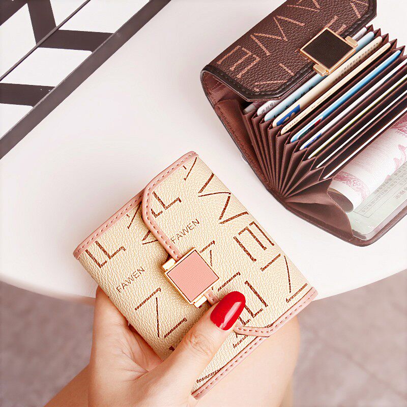 精致卡包女小巧简约个性风琴卡片包大容量多卡位超薄简约卡夹