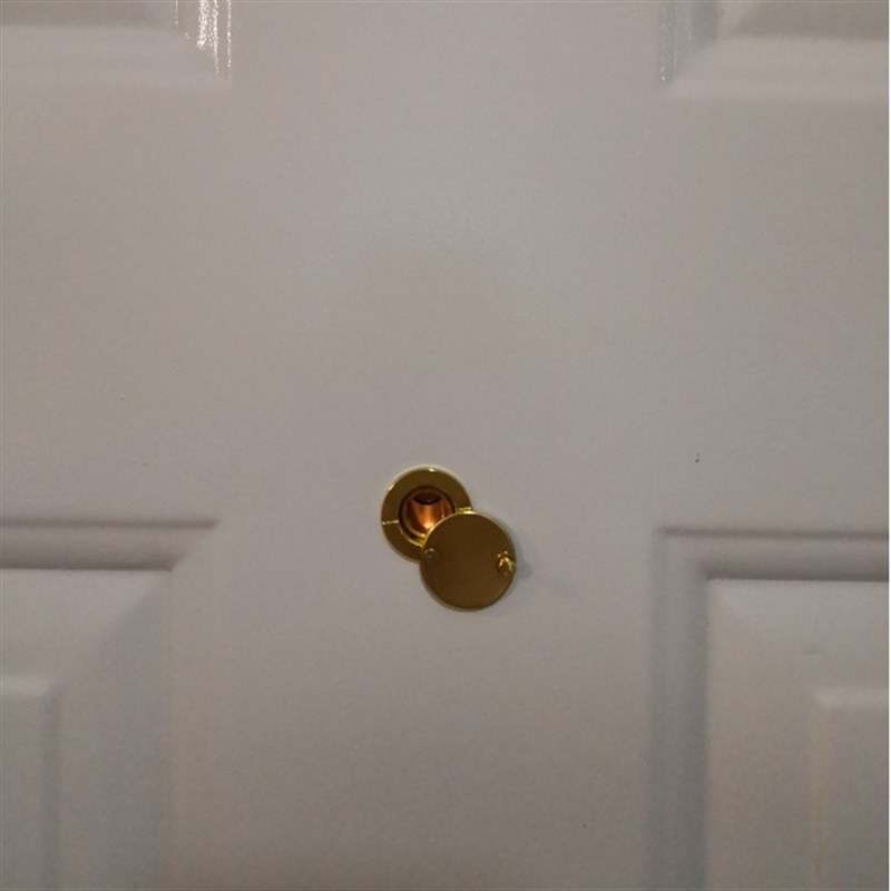 防盗门猫眼门镜不带门铃家用高清镜片14 35通用金属防撬猫眼带盖