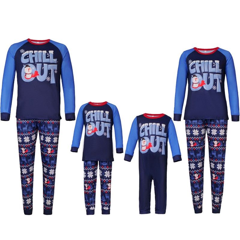 速发parent-child attire family attire christmas pajamas clot