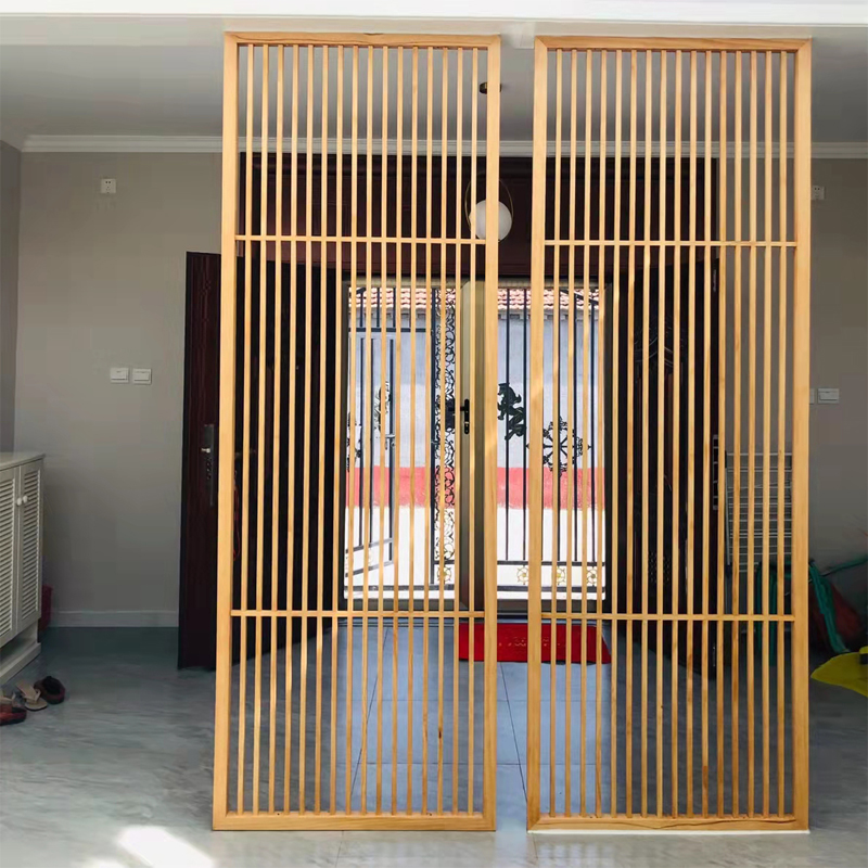 实木花格镂空新中式仿古门窗屏风隔断吊顶背景墙现代木格栅栏花板