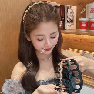 强饰 波浪发箍洗脸带齿发卡防滑碎发压头发法式头箍网红2024新款