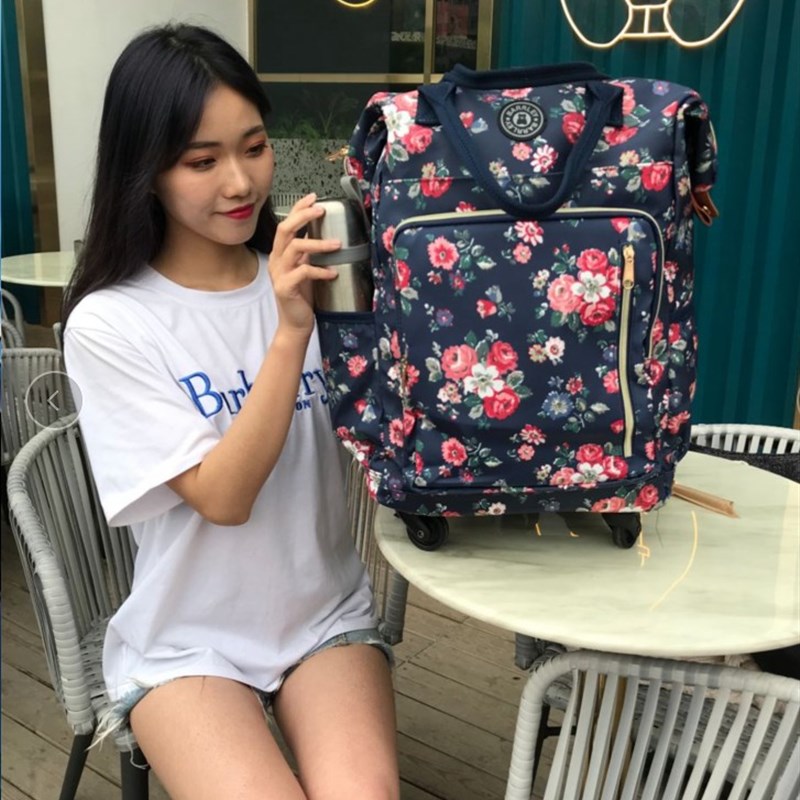 新品手提万向轮拉杆包迷你行李箱长途短途旅行包轻便防水行李袋
