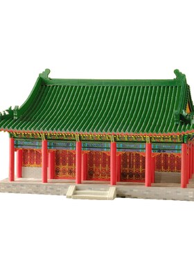 diy手工模型古建筑拼装中式凉亭榫卯结构四角亭子W木质摆件银安殿