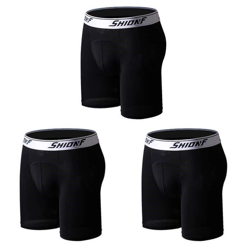 运动男速干透明防磨裤头3腿裤冰丝加长四角条装平角男士内裤大码,女士内衣/男士内衣/家居服,男平角内裤,淘宝优惠券,粉丝福利购,淘宝优惠卷