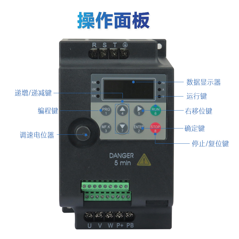 奇佐变频器220V380V1.5-2.2-3.0-3.7-5.5-7.5KWCE认证电机调速