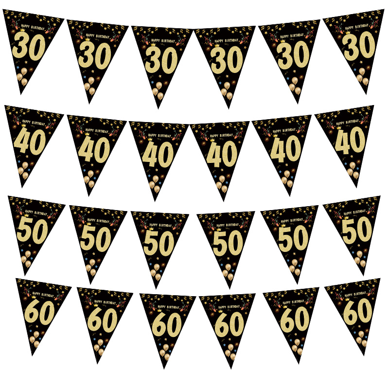 .30 40 50 60 Birthday Party Adult Anniversary DecorZ Paper-封面