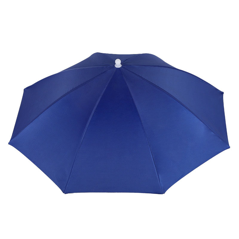 现货带头上的伞帽头戴式遮阳防晒钓鱼帽防雨采茶斗笠雨Z伞帽斗篷