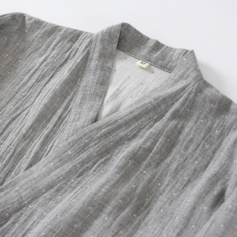 夏季薄款青年双层纱布睡袍男中长款浴衣和风开衫浴袍甚平简约,女士内衣/男士内衣/家居服,睡袍/浴袍,淘宝优惠券,粉丝福利购,淘宝优惠卷