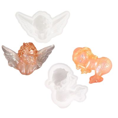 推荐DIY Angel/Mermaid Soap Mould Handmade Soap Mold Silicone