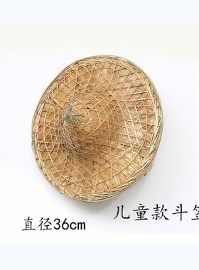 现货休闲农c场饭店怀旧装饰特色手工艺品蓑衣斗笠鱼篓帽户外披肩