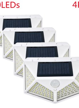 Outdoor 100 LED Solar Light Motion Sensor Waterproof Sunligh