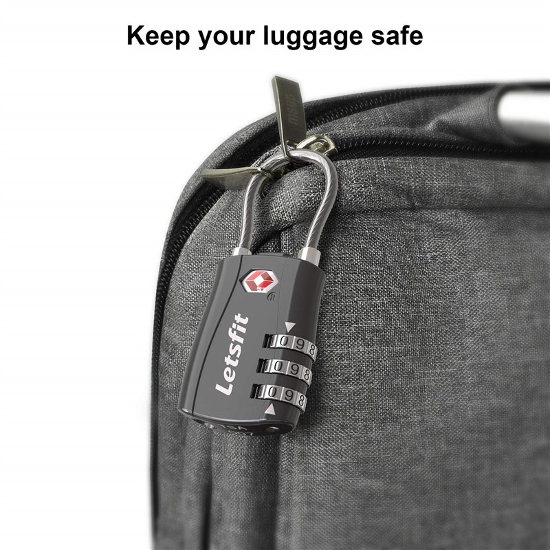 2个装的价格密码锁小型 挂锁拉杆行李箱小锁防盗锁S旅行TSA海关锁