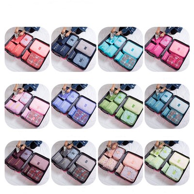 Travel Organizer Storage Bags Suitcase Packing Set Storage