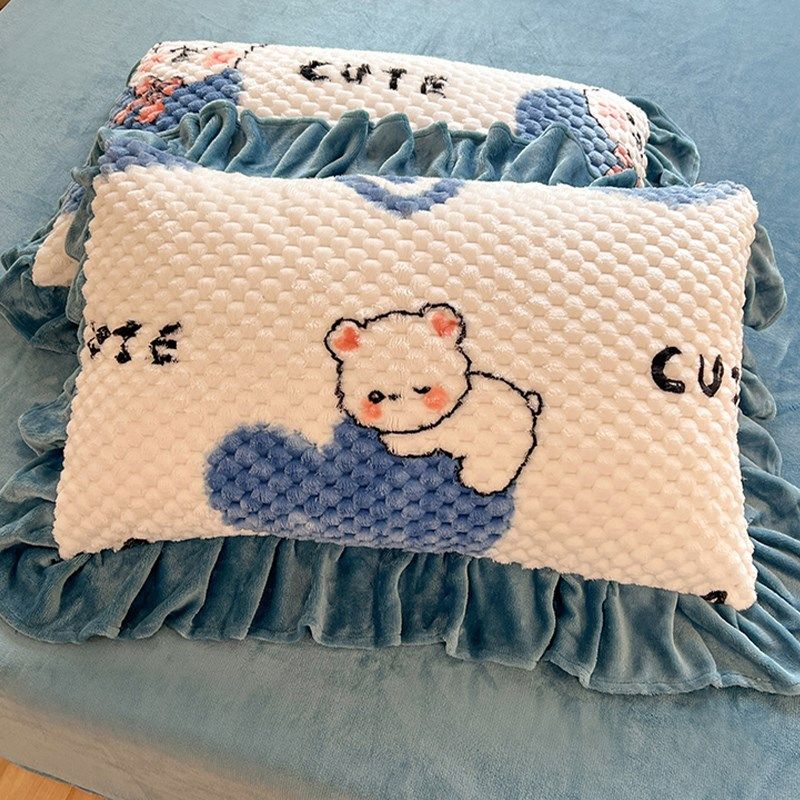 卡通可爱冬季豆豆绒被套单件2023新款加绒加厚牛奶绒被罩儿童床单,床上用品,被套,淘宝优惠券,粉丝福利购,淘宝优惠卷